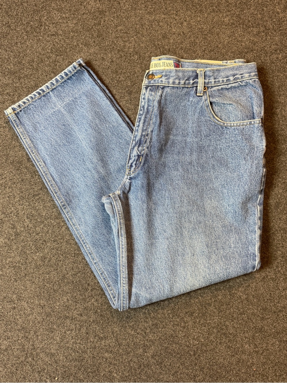 Vintage style Bugle Boy Classic Straight Light Blue Jeans